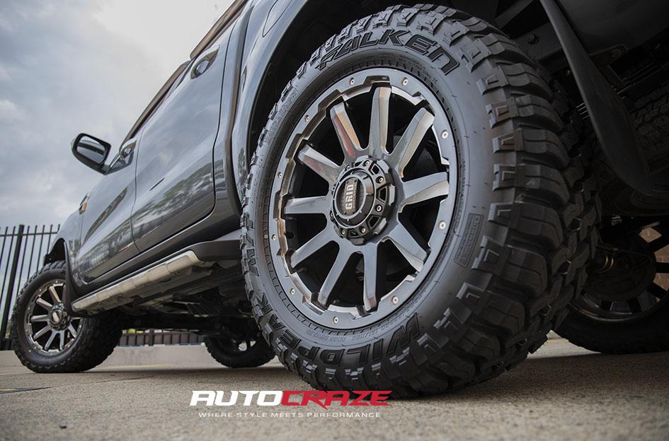 FORD RANGER GD05 MATTE BLACK MILLED ACCENTS